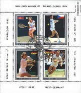 *Známky KĽDR 1986 Tenis Ivan Lendl, razený hárček - Kliknutím na obrázok zatvorte -